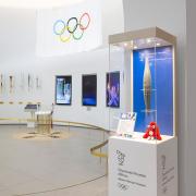 Η Δάδα των Ολυμπιακών Αγώνων  στο Ολυμπιακό Μουσείο Αθήνας