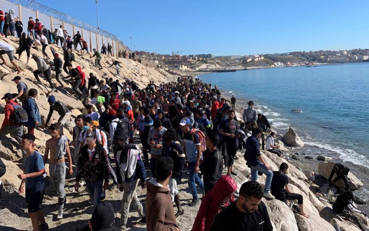 Τουλάχιστον 400 μετανάστες προσπάθησαν  να εισέλθουν το Μαρόκο 