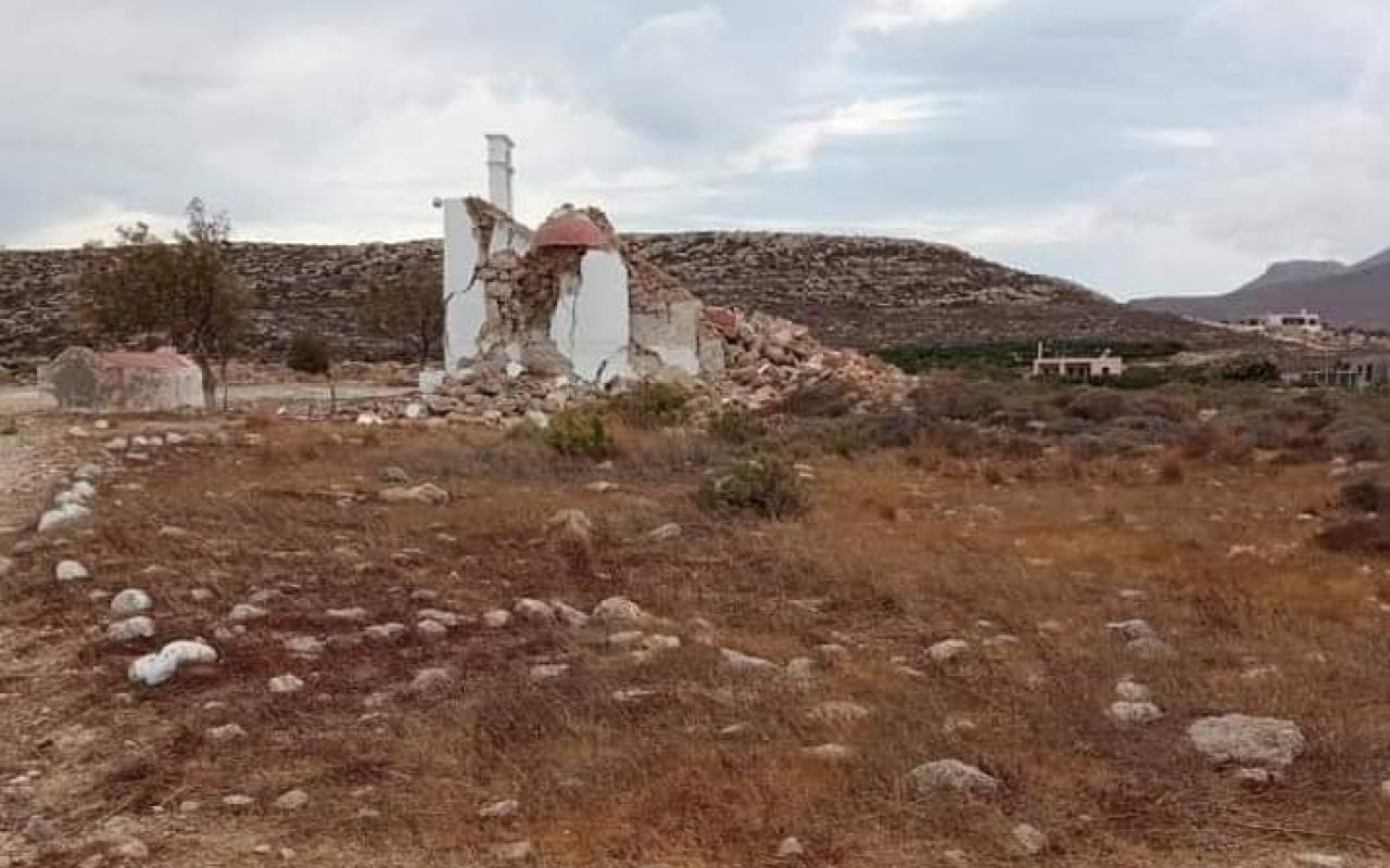 Κατέρρευσε το εκκλησάκι από τον σεισμό