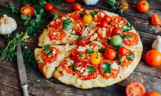 veggie pizza, vegan, διατροφή