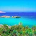 φοινικόδασος Βάι, Κρήτη, παραλία