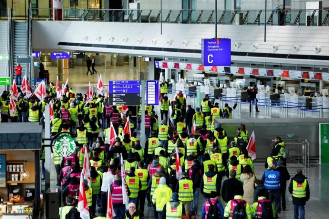 γερμανία αεροδρόμια απεργία